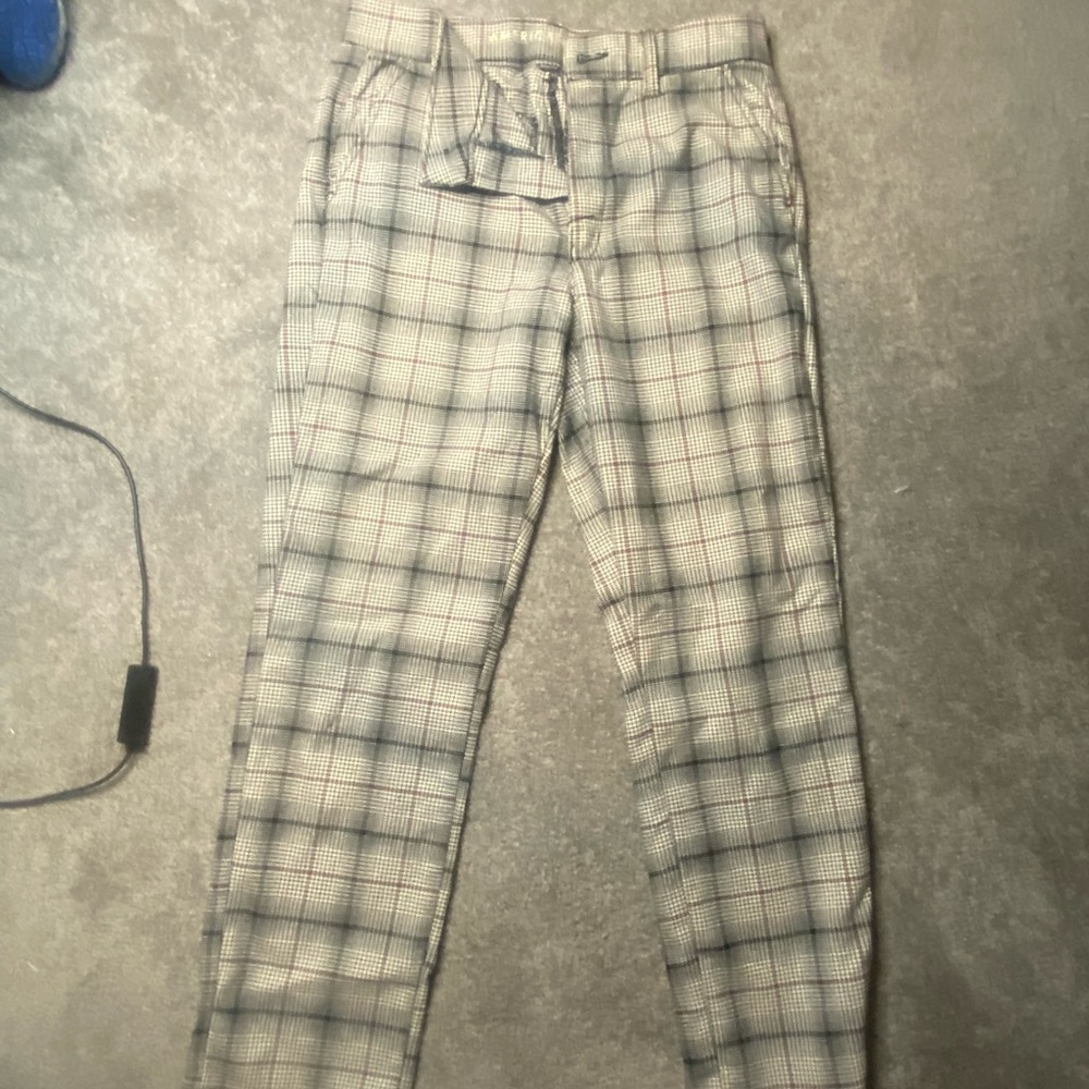 american eagle dress pants plaid